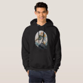 Cute Pelican Bird Flower Crown Floral Birds Hoodie (Voorkant volledig)