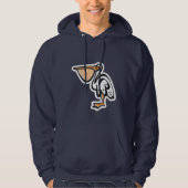 Cute Pelican Blauw Hoodie (Voorkant)