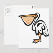 Cute Pelican Briefkaart (Voorkant / Achterkant)