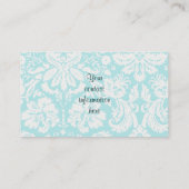 Cute Pelican Groenblauw Visitekaartje (Achterkant)