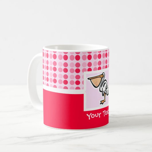 Cute Pelican Koffiemok (Voorkant links)