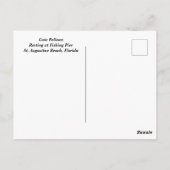 Cute Pelican Resing Briefkaart (Achterkant)