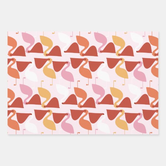 Cute Pelican Wrapping Paper (Voorkant 3)
