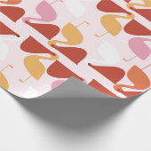Cute Pelican Wrapping Paper Cadeaupapier (Hoek)
