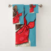 Cute Pembroke Welsh Corgi Bad Handdoek (Insitu)