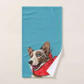 Cute Pembroke Welsh Corgi Bad Handdoek (Handdoek)