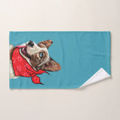 Cute Pembroke Welsh Corgi Bad Handdoek (Handdoek)