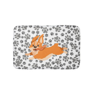Cute Pembroke Welsh Corgi Badmat