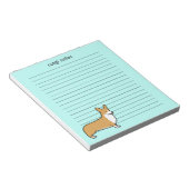 Cute Pembroke Welsh Corgi Lined Notitieblok (Schuin)