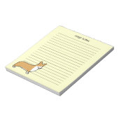 Cute Pembroke Welsh Corgi Lined Notitieblok (Linkerzijde)