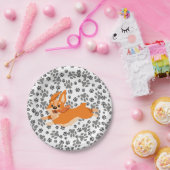 Cute Pembroke Welsh Corgi Papieren Bordje (Feest)