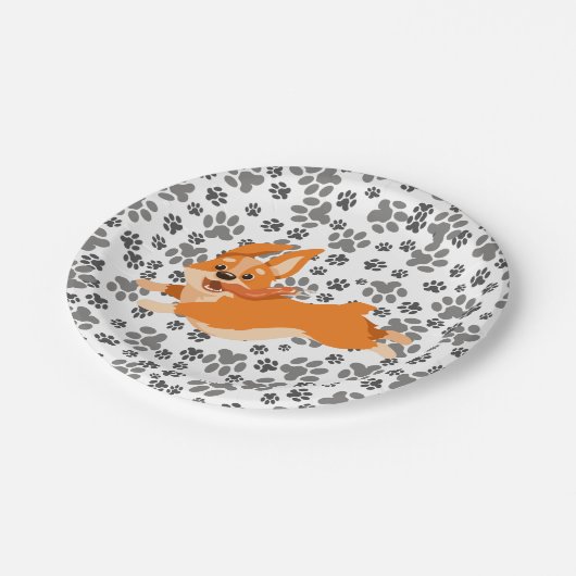 Cute Pembroke Welsh Corgi Papieren Bordje (Gekanteld)