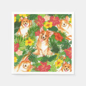 Cute Pembroke Welsh Corgi Pattern Servet (Voorkant)