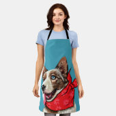 Cute Pembroke Welsh Corgi Schort (Gedragen)