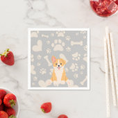 Cute Pembroke Welsh Corgi Servet (Insitu)