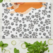 Cute Pembroke Welsh Corgi Theedoek (Gevouwen)