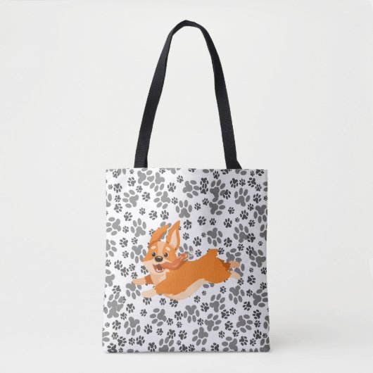 Cute Pembroke Welsh Corgi Tote Bag (Voorkant)
