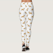 Cute Pembroke Welsh Corgis Pattern | Fun-Hondenlie Leggings (Achterkant)