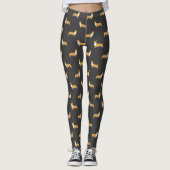Cute Pembroke Welsh Corgis Pattern | Fun-Hondenlie Leggings (Voorkant)