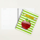 Cute Pencil/Apple Custom Teacher Planner (Display)