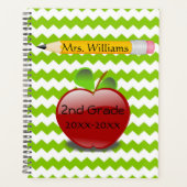 Cute Pencil/Apple Custom Teacher Planner (Voorkant)