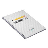 Cute Pencil Best Teacher Ever | Journal Notitieboe Notitieboek (Rechterzijde)