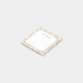 Cute Pencil Border Custom Name Teacher Gift Post-it® Notes (Schuin)