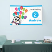 Cute Penguin 3' x 5' Birthday Banner (Beurs)