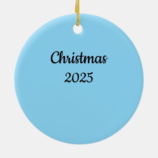 Cute Penguin 3rd Christmas Ornament  (Achterkant)