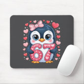 Cute Penguin 67 Six Seven Valentine Hearts 6 7 Mem Muismat (Met muis)