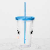 Cute Penguin Acryl Drinkbeker (Rechts)