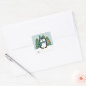 Cute Penguin and Gingerbrood Man Gift Label Sticke (Envelop)