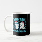 Cute Penguin And Lar Bear Winter Wonderland Christ Koffiemok (Links)