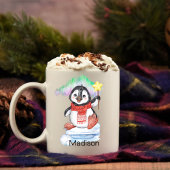 Cute Penguin Antarctica Hot Chocolate Name Koffiemok