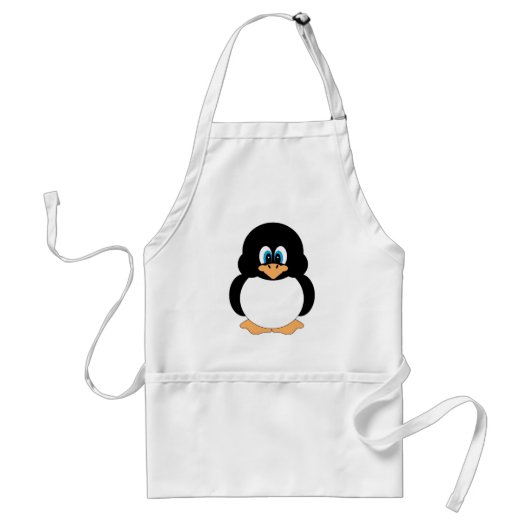 Cute Penguin Apron Standaard Schort (Voorkant)