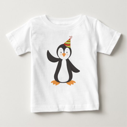 Cute Penguin, Baby Penguin, pinguïn met partijgebo (Voorkant)