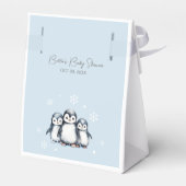 Cute Penguin Baby shower Bedankdoosjes (Achterkant)