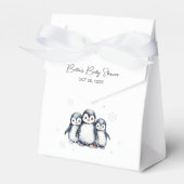 Cute Penguin Baby shower Bedankdoosjes (Voorkant Zijde)