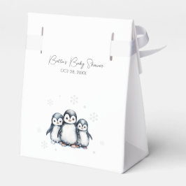 Cute Penguin Baby shower Bedankdoosjes