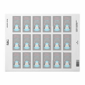 Cute Penguin Baby Shower Bedankjes Labels (Full Sheet)