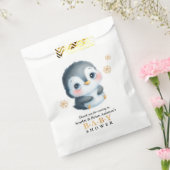 Cute Penguin Baby shower Bedankzakje (Gezegeld)