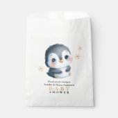 Cute Penguin Baby shower Bedankzakje (Voorkant)