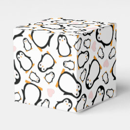 Cute Penguin Baby shower Blue Boy Bedankdoosjes