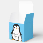 Cute Penguin Baby shower Blue Boy Bedankdoosjes (Geopend)