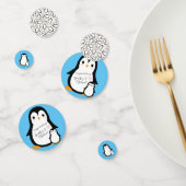 Cute Penguin Baby shower Blue Boy Confetti (Groep)