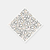 Cute Penguin Baby shower Blue Boy Servet (Hoek)