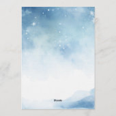 Cute Penguin Baby Shower Kaart (Achterkant)