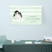 Cute Penguin Baby shower Spandoek (Beurs)