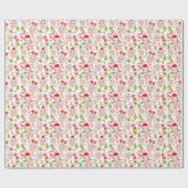 Cute Penguin Ballerina Kerstmis Gepersonaliseerd Cadeaupapier (Vlak)