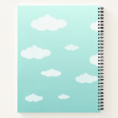 Cute Penguin Balloon Inspirerend Quote voor kinder Notitieboek (Achterkant)